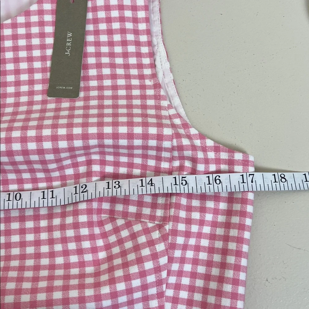 NWT J Crew Gingham Check Pink Sheath Dress Size 6T